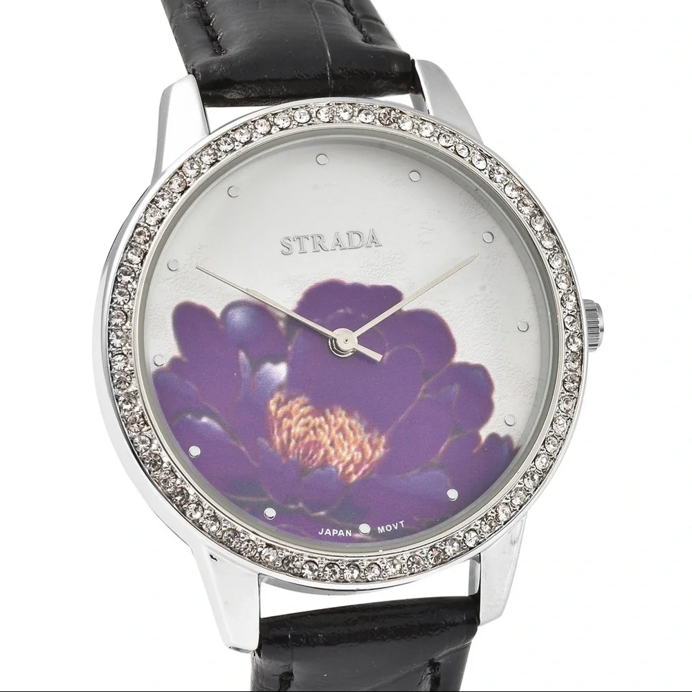 Purple Lotus Flower Watch
